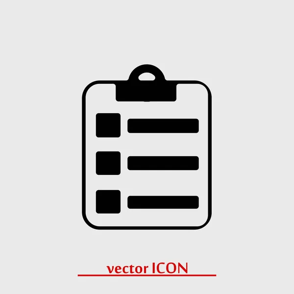 Clipboard report icon — Stock Vector