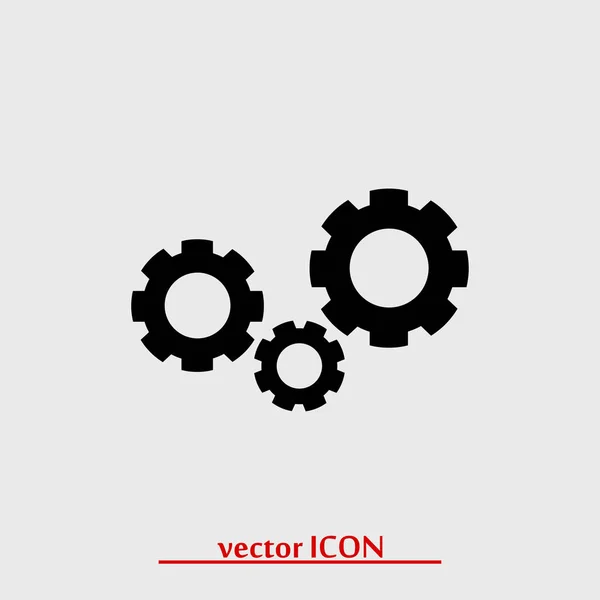 Engrenagens ícone simples — Vetor de Stock