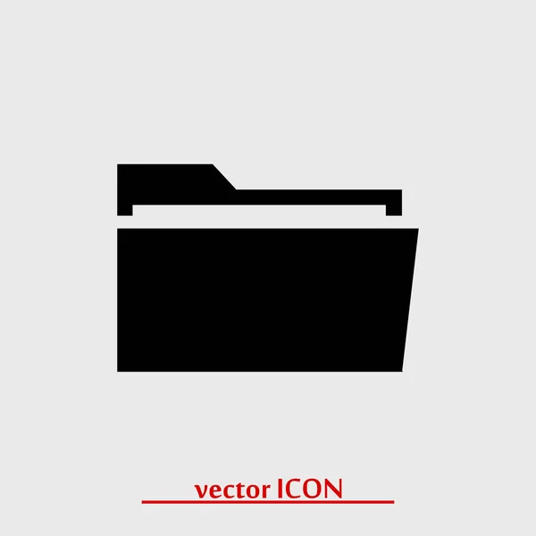 Icône de signe de dossier — Image vectorielle