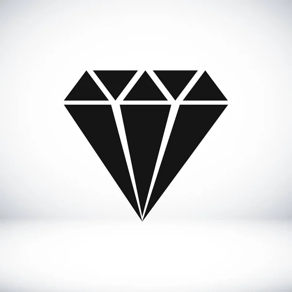 Diamante icono simple — Archivo Imágenes Vectoriales