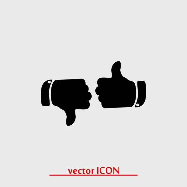 Pouce haut et bas icônes — Image vectorielle