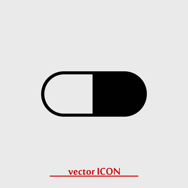 Pilule icône simple — Image vectorielle