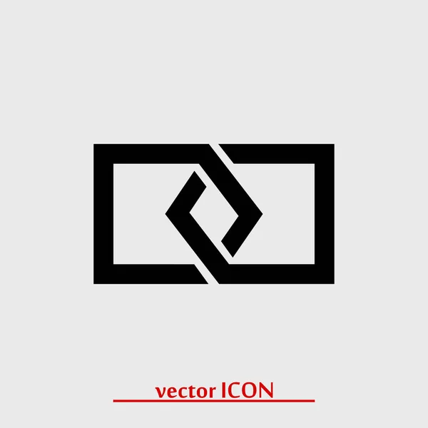 Lien icône signe — Image vectorielle
