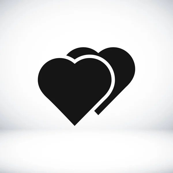 Herz einfache Ikone — Stockvektor
