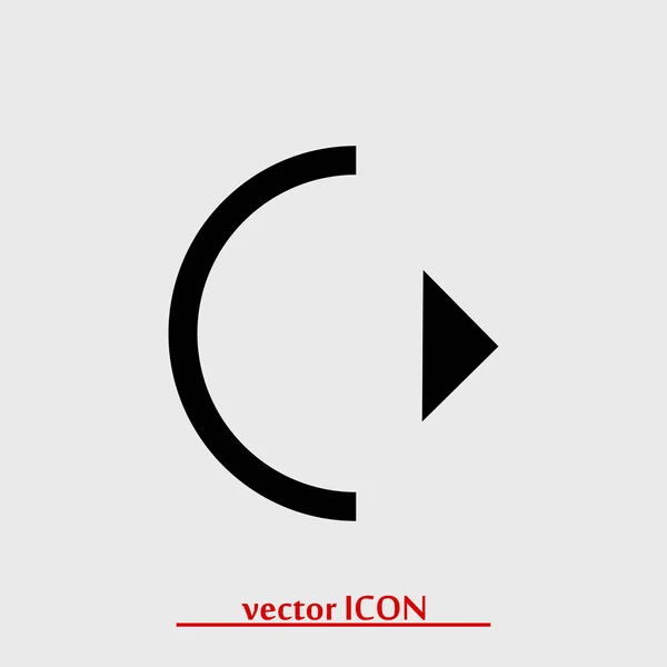 Jouer icône signe — Image vectorielle