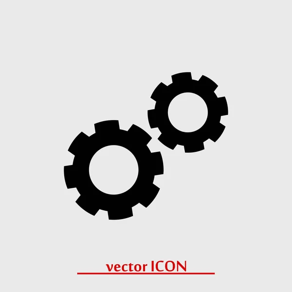 Engrenagens ícone simples — Vetor de Stock