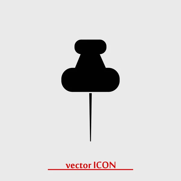 Pushpin icône simple — Image vectorielle