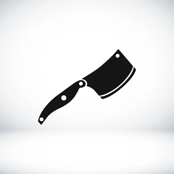 Carnicero cuchillo icono — Vector de stock