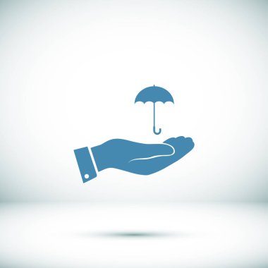 Şemsiye el simgesi