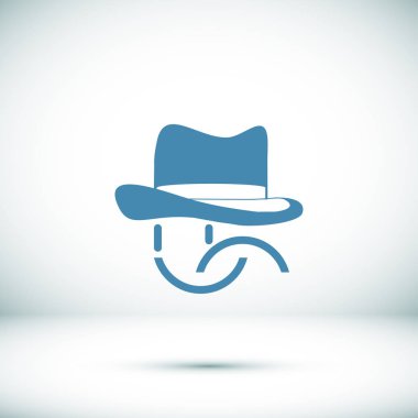 gülümsemek yüz şapka simgesi