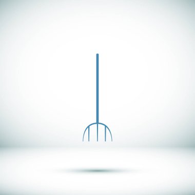 Bahçe çatal simgesi