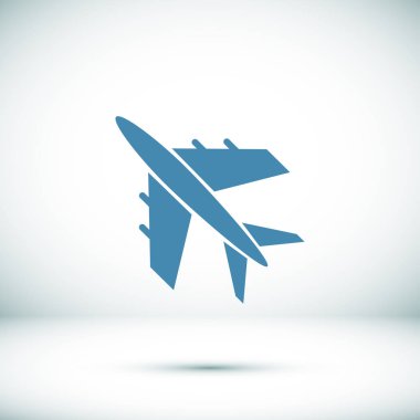 uçak düğme simgesi