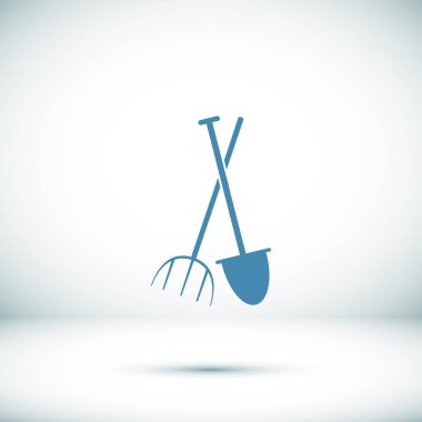 Bahçe çatal, Bahçe küreği simgesi