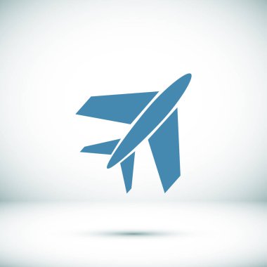 uçak düğme simgesi