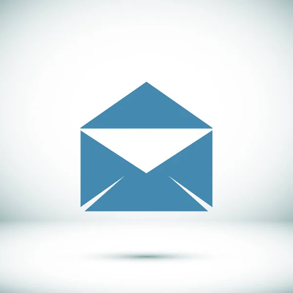 Icône enveloppe bleue — Image vectorielle