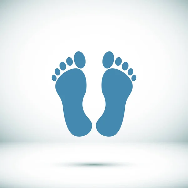 Human feet icon — Stock Vector