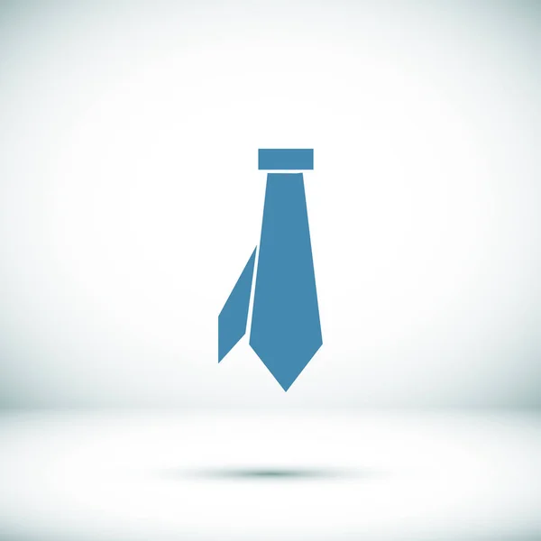 Icône cravate bleue — Image vectorielle