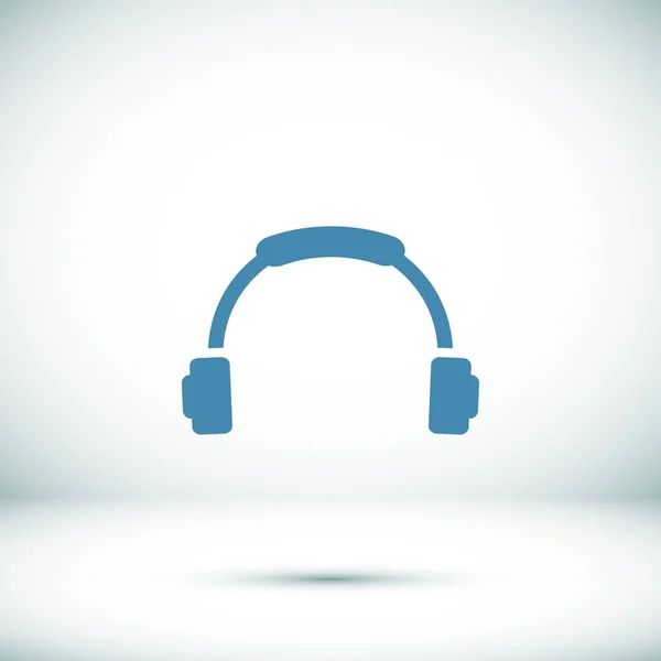 Auriculares icono web — Vector de stock