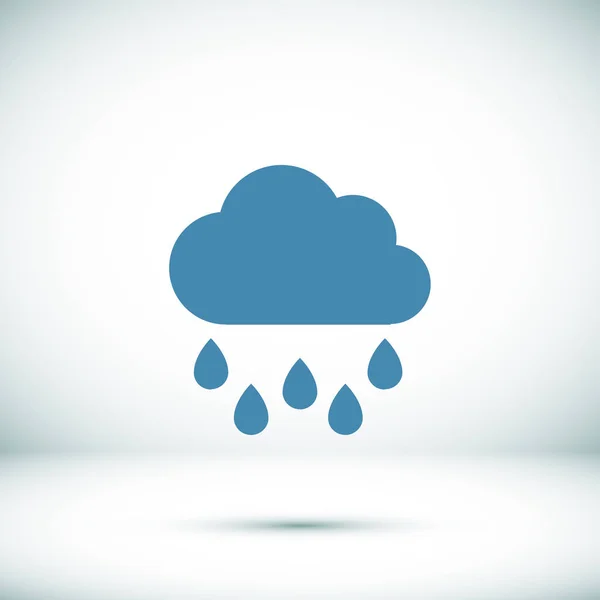 Weather raincloud  icon — Stock Vector