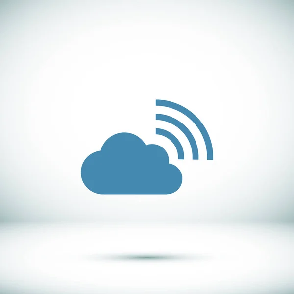 Icona nuvola wi-fi — Vettoriale Stock