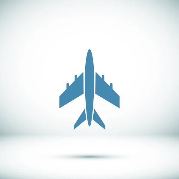 Ícone da web avião — Vetor de Stock