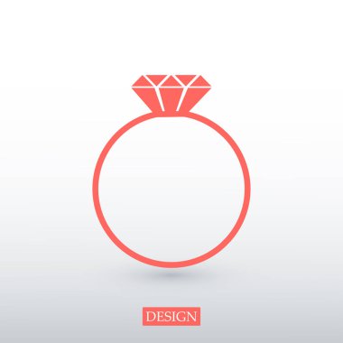 elmas simgesi ile halka