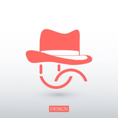 gülümsemek yüz şapka simgesi