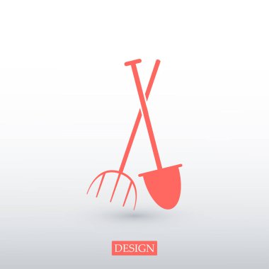 Bahçe çatal, Bahçe küreği simgesi