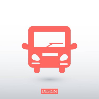 otobüs siluet simge