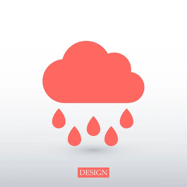 Icône nuage météo — Image vectorielle