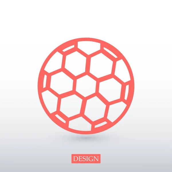 Icône de ballon de football — Image vectorielle