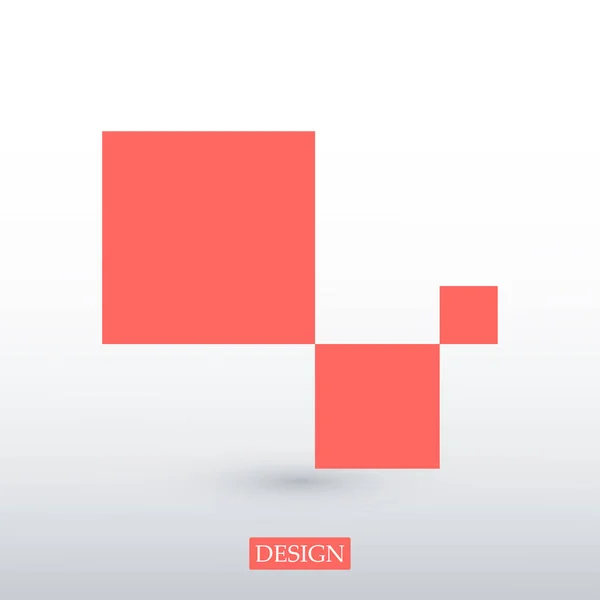 Cubes logo icon — Stock Vector