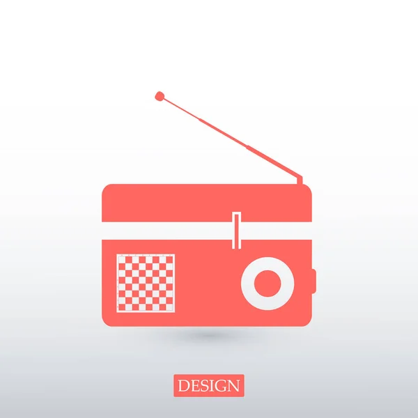 Radio web pictogram — Stockvector