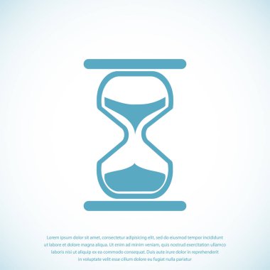 kum saati düz simgesi