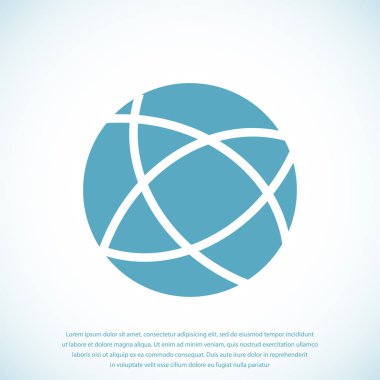 Küresel teknoloji vektör simgesi