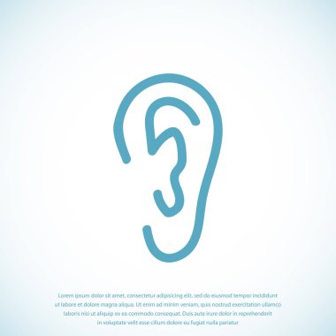 İnsan kulağının simgesi