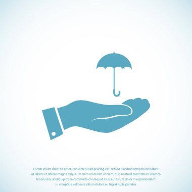 El simgesi olan şemsiye