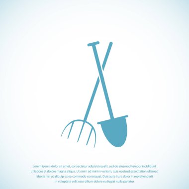 Bahçe çatal, Bahçe küreği simgesi