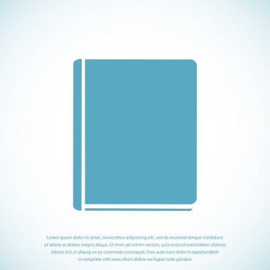 Kitap Düz Simgesi