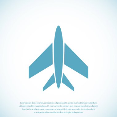 uçak seyahat simgesi
