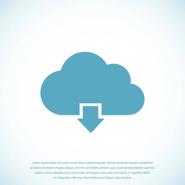 Ikona technologii chmury — Wektor stockowy
