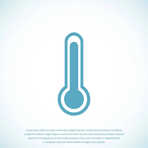 Thermometer web pictogram — Stockvector