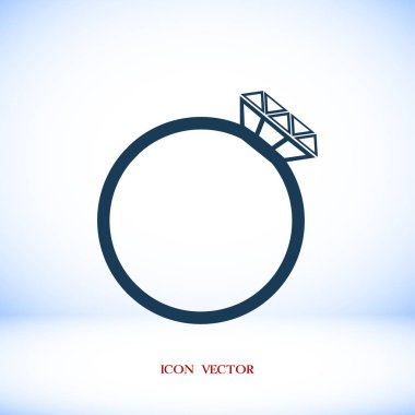 Yüzük düz simgesi