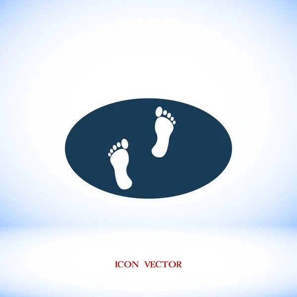 Footprints web icon — Stock Vector