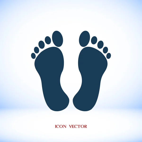 Feet print icon — Stock Vector
