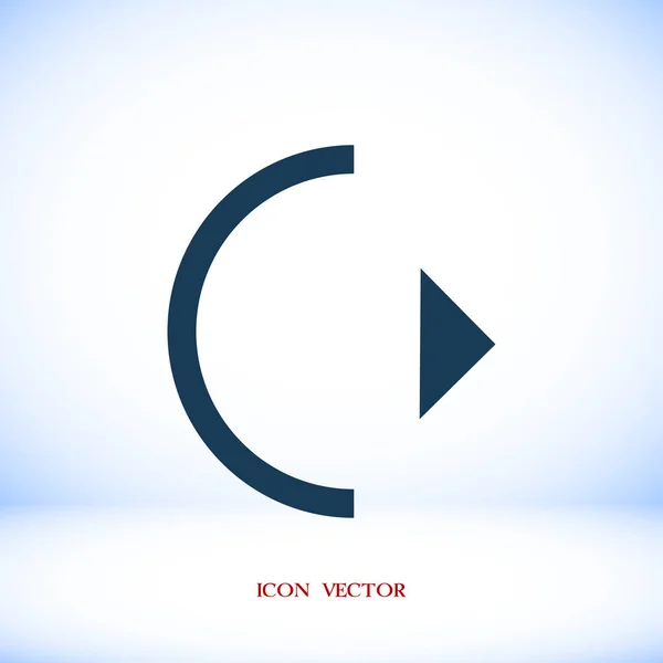 Play button icon — Stock Vector