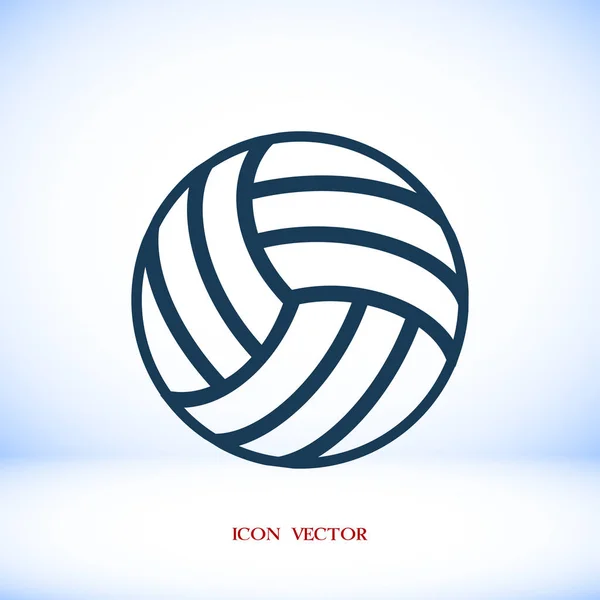 Volleyboll enkel ikon — Stock vektor