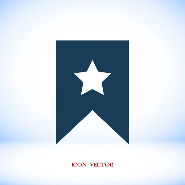 Icono de estrella, icono de pictograma plano — Vector de stock