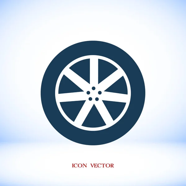 Wheel disk icon — Stock Vector