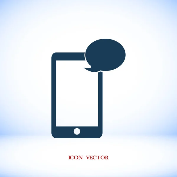 Teléfono móvil SMS icono — Vector de stock